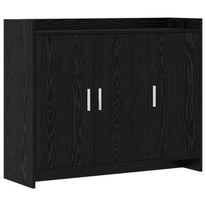 vidaXL Sideboard Black Oak 98.5 x 33 x 80 cm Engineered Wood