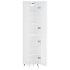 vidaXL Highboard White 34.5x34x180 cm Engineered Wood