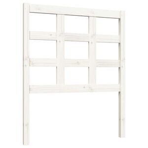 vidaXL Bed Headboard White 80,5x4x100 cm Solid Wood Pine