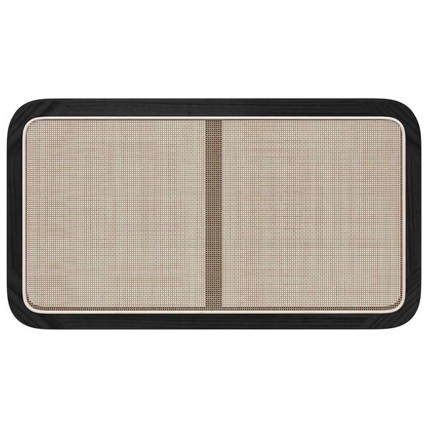 vidaXL Headboard with Headboard Black 100 x 55 x 3 cm Rattan