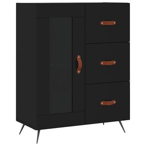 vidaXL Sideboard Black 69.5x34x90 cm Engineered Wood