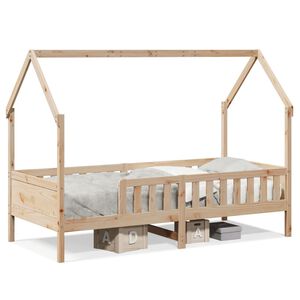 vidaXL Kids' House Bed Frame without Mattress 90x200 cm Pine