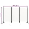 vidaXL 3-Panel Room Divider White 260x180 cm