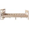 vidaXL Bed Frame without Mattress 150x200 cm King Size Solid Wood Pine