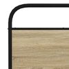 vidaXL Metal Bed Frame without Mattress Sonoma Oak 180x200 cm Super King