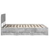 vidaXL Bed Frame Concrete Grey 150 x 200 cm Engineered Wood