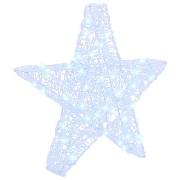 vidaXL 3D Star with 50 LEDs Cold white 55 x 53.5 x 10 cm Acrylic
