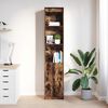vidaXL Highboard Smoked Oak 37.5x35x180 cm Engineered Wood