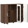 vidaXL Wooden Cabinet Brown Oak 88.5 x 30.5 x 73 cm Engineered Wood