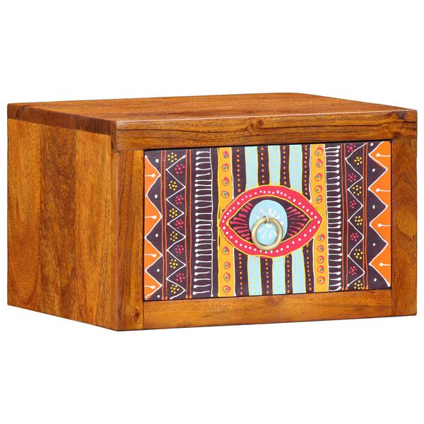 vidaXL Bedside Cabinet with Drawer Brown 35 x 30 x 22 cm