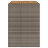 vidaXL Garden Bar Table with Acacia Wood Top Grey 145x80x110 cm Poly Rattan