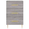vidaXL Bedside Cabinet Grey Sonoma 40x40x66 cm Engineered Wood