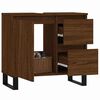 vidaXL Bathroom Cabinet Brown Oak 65x33x60 cm Engineered Wood