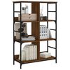 vidaXL Bookshelf Brown Oak 78.5x33x117.5 cm Engineered Wood