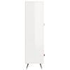 vidaXL Highboard High Gloss White 69.5x31x115 cm Engineered Wood