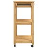 vidaXL Kitchen Trolley MONZA 84x40x88.5 cm Solid Wood Pine