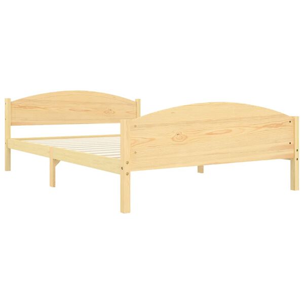 vidaXL Bed Frame without Mattress Solid Pine Wood 140x200cm