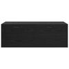 vidaXL Wall-Mounted Cabinet Wall-mounted Black Oak 100 x 36.5 x 35 cm