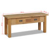 vidaXL Hall Bench Solid Teak 90x30x40 cm