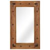vidaXL Mirror | Brown | Solid Acacia wood | Medium | Decorative Inlays