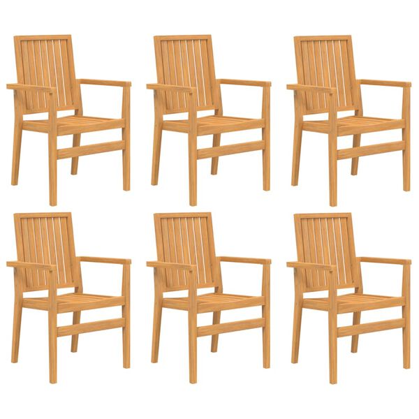 vidaXL 7 Piece Garden Dining Set Solid Wood Teak