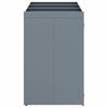 vidaXL Wheelie Bin Storage for 3 Bins Light Grey 204 x 77.5 x 121.5 cm