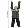 vidaXL Halloween Crawling Zombie Green 112 x 25.5 x 21.5 cm Polyester