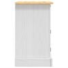 vidaXL Bedside Cabinet Mexican Pine Corona Range White 53x39x67 cm