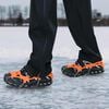 vidaXL Ice Cleats for Shoes Orange XL Stainless Steel
