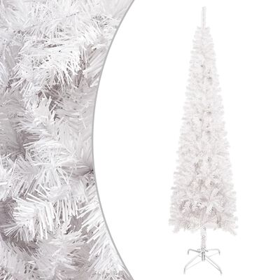 vidaXL Slim Christmas Tree White 120 cm