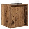 vidaXL Wall-Mounted Bedside Cabinet Old Wood 38x34x40 cm