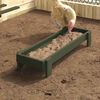 vidaXL Chicken Feeding Trough Olive Green 80 x 28 x 13.5 cm
