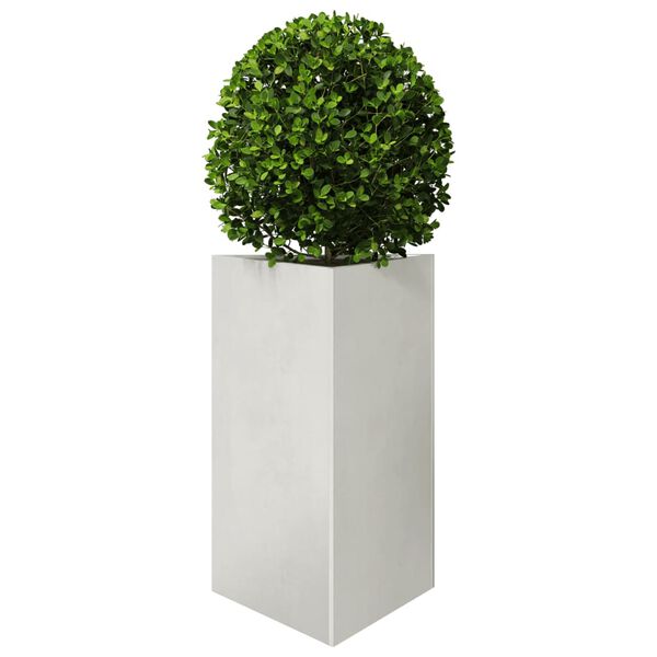 vidaXL Garden Planter Triangular 50x43x75 cm Stainless Steel