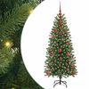 vidaXL Artificial Christmas Tree Green 120 cm PE and PVC