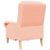 vidaXL Armchair Pink 76 x 94 x 102 cm Sharpa Fabric