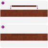 vidaXL Lawn Edging 4 pcs Rusty 450 x 0.05 x 10 cm Weathering Steel
