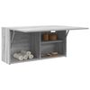 vidaXL Bathroom Wall Cabinet Grey Sonoma 80x25x40 cm Engineered Wood