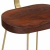 vidaXL Bar Stools 2 pcs 49x43x79 cm Solid Wood Mango