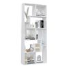 vidaXL Book Cabinet High Gloss White 67x24x161 cm Engineered Wood