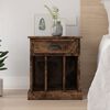 vidaXL Bedside Cabinet Smoked Oak 43x36x50 cm