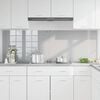 vidaXL Kitchen Backsplash 2 pcs Light Grey 90 x 60 cm Tempered Glass