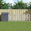 vidaXL Dog House with Roof Anthracite 117x405x123 cm Galvanised Steel