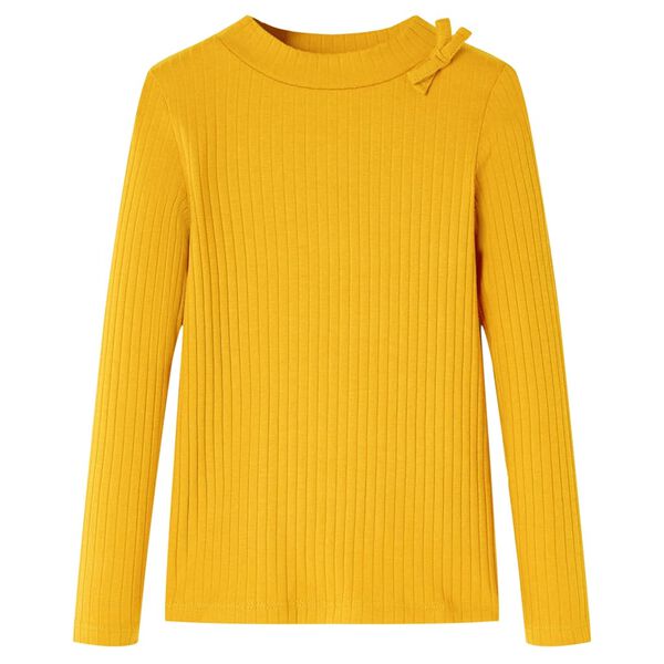 Kids' T-shirt with Long Sleeves Ochre 128