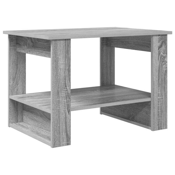 vidaXL Coffee Table Grey Sonoma 72 x 50 x 50 cm Engineered Wood