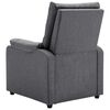 vidaXL Recliner Chair Dark Grey Fabric