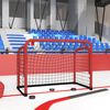 vidaXL Hockey Goal with Net Red&Black 68x32x47 cm Steel&Polyester