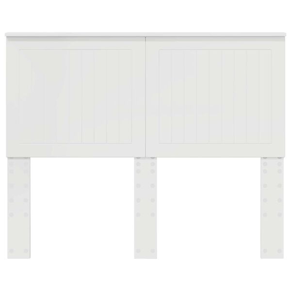 vidaXL Headboard with Headboard Gloss White 135 cm Engineered wood