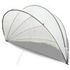 vidaXL Pool Dome Folding Manual Grey and Orange 500 x 500 x 236 cm