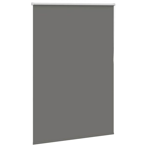 vidaXL Roller Blind Blackout Grey 110x150 cm Fabric Width 105.7 cm Polyester