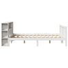 vidaXL Bookcase Bed without Mattress White 140x200 cm Solid Wood Pine